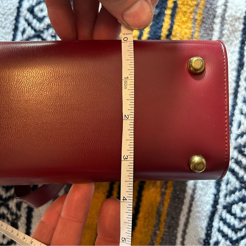 Vintage purse An Air Step handbag style pocketbook Burgundy clasp 1960-65 - Picture 14 of 17